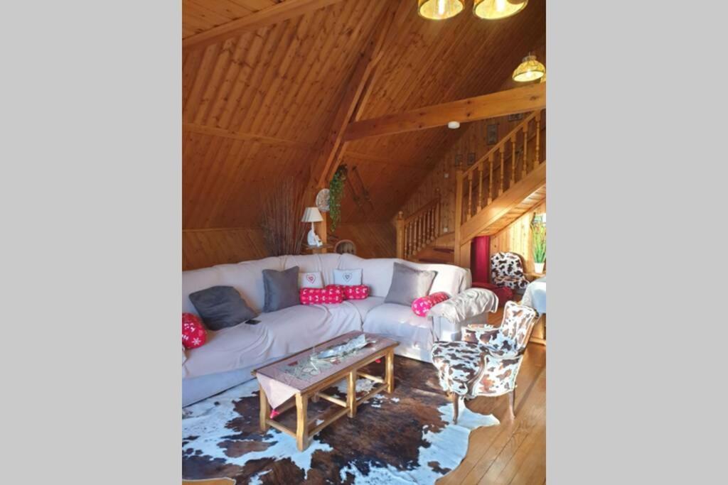 Authentique Chalet Vue Sur Le Lac Et Les Pistes Besse-et-Saint-Anastaise Eksteriør bilde